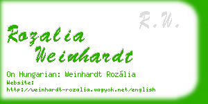 rozalia weinhardt business card