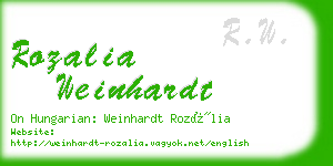 rozalia weinhardt business card
